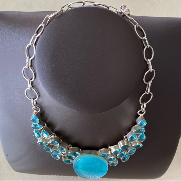 Turquois Statement Necklace - Picture 12 of 14